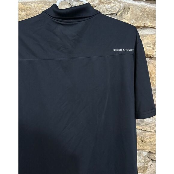 Men’s Under Armour Black Performance Polo Loose Fit Shirt Size Large - Picture 3 of 5
